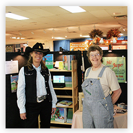 Meredith Hodges and Bonnie Shields at Bishop Mule Days